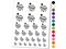Little Prince Cursive with Crown and Stars Temporary Tattoo Water Resistant Fake Body Art Set Collection